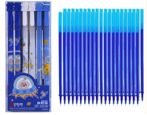  Набір: Ручки пиши-стирай сині GP-34230 (12шт)+ стрижні 40шт. фото в интернет магазине канц орг