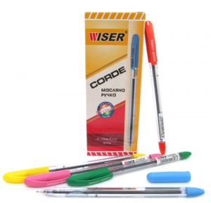  Ручка масляна Wiser "Corde" синя--SH52 фото в интернет магазине канц орг