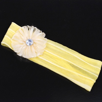 Пов'язка  жовта з квіткою, велика 336-2 фото в интернет-магазине Канц орг