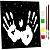  Набір: "Відбитки рук на ЧОРНОМУ холсті 25*30 см"з неоновими фарбами--RR38 фото в интернет магазине канц орг