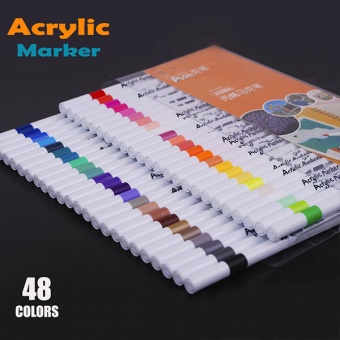 Набір акрилових маркерів 48 кольорів 1665-48--76267 фото в интернет-магазине Канц орг