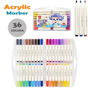  Набір акрилових маркерів 36 кольор. 256-36 у пластиковому боксі.(Х )--76281 фото в интернет магазине канц орг