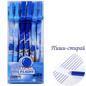  Ручка пиши-стирай синя "Flight", GP-34192, 0,5мм фото в интернет магазине канц орг