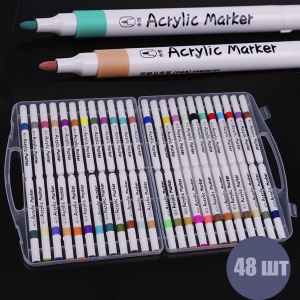  Набір акрилових маркерів 48 кольор. "AODEMEI" M6131-48 --76191 фото в интернет магазине канц орг