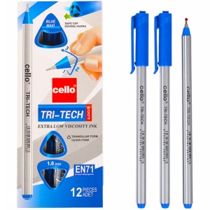  Ручка кульк. "CL" "Tri-Tech" тригр. корпус1,0мм, синя, CL-1003 фото в интернет магазине канц орг