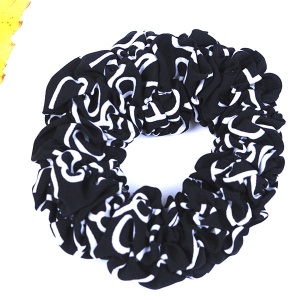  Резинки для волосся об'ємні букви чорні , 242-1 фото в интернет магазине канц орг