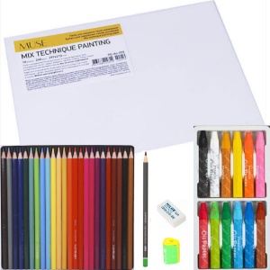   Набір для малювання (кольор. олівці, пастель масляна) фото в интернет магазине канц орг