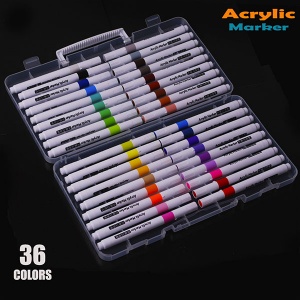  Набір акрилових маркерів 36 кольорів 206A--76266 фото в интернет магазине канц орг