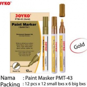  Маркер лаковий, золотий,PTM-43,ТМ"Joyko"--m33 фото в интернет магазине канц орг