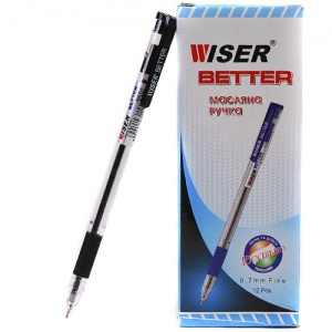  Ручка масляна Wiser "Better" 0,7мм чорна фото в интернет магазине канц орг