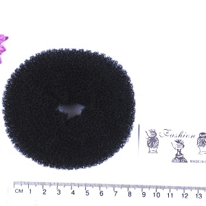  Бублик для волосся 8.5 см, чорний , 238-1 фото в интернет магазине канц орг