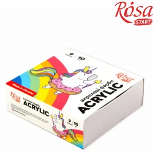   Акрилові фарби (набір) 9*10мл "Unicorn"  ROSA START /322111005/_012/ фото в интернет магазине канц орг
