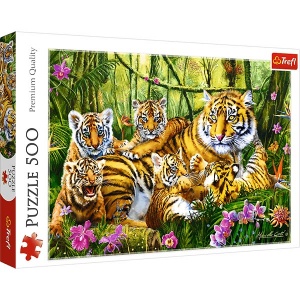  Пазли  500 елм. "Сім'я тигрів" , 37350 фото в интернет магазине канц орг