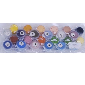  Акрилові фарби (набір) спайка 24 кольори  по 2 мл OTG6003 фото в интернет магазине канц орг