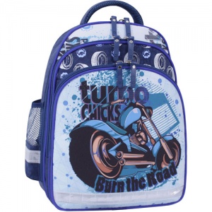  Рюкзак шкільний Bagland "Байк" синій 38*28*14 см 513702551 фото в интернет магазине канц орг