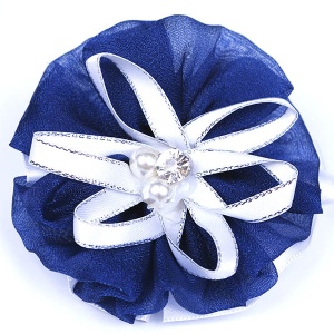  Резинка біло-синя квітка 587 фото в интернет магазине канц орг