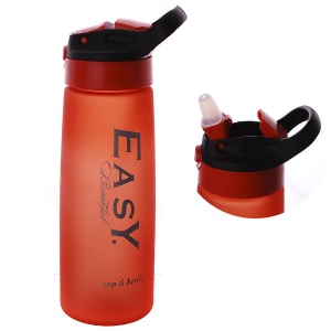  Пляшка / води  "Easy" матовая, дозатор, 800мл, DSCN1048, ПОМАРАНЧ, фото в интернет магазине канц орг