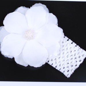  Пов'язка  дитяча  широка сітка, біла квітка гігант  , 329 фото в интернет магазине канц орг