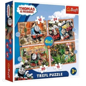  Пазли - (4в1) - "Томас та його друзі" / Томас та друзі/Trefl, 34354 фото в интернет магазине канц орг