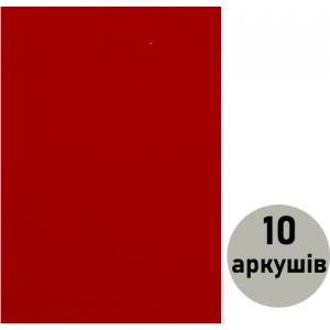  Фоаміран (флексика) червоний, товщ. 1,5мм з клеєм А4 ( 10 арк.) 15KA4-7008 фото в интернет магазине канц орг