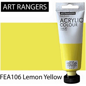  Акрилова фарба "Lemon Yellow" пласт туб, 75мл, FEA106 фото в интернет магазине канц орг