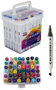  Скетч маркер (Sketchmarker) двусторонний, AIHAO" /PM514-48 /набор 48 цветов фото в интернет магазине канц орг