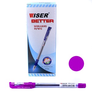  Ручка масляна Wiser "Better" 0,7мм фіолетова фото в интернет магазине канц орг