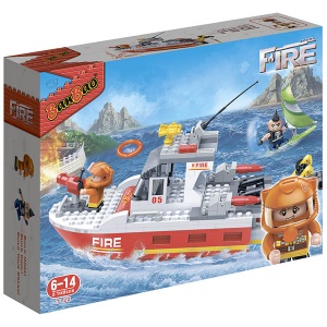  Конструктор "Пожежники" (295 елм.) Пожежний катер / Banbao, 7122 фото в интернет магазине канц орг