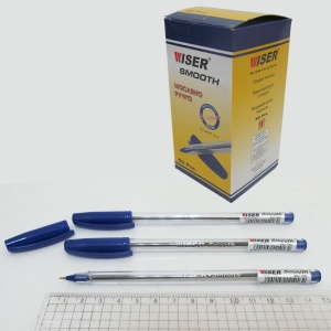  Ручка масл. Wiser "Smooth" 0,7мм синяя фото в интернет магазине канц орг