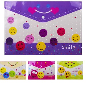  Папка-конверт з кноп. "Smile" 18S, 33,5*23см, IMG_4175 фото в интернет магазине канц орг