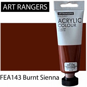  Акрилова фарба "Burnt Sienna" пласт туб, 75мл, FEA143 фото в интернет магазине канц орг