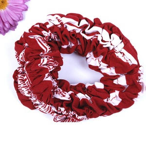  Резинка для волосся об"ємні червоно-білі,  241-1 фото в интернет магазине канц орг