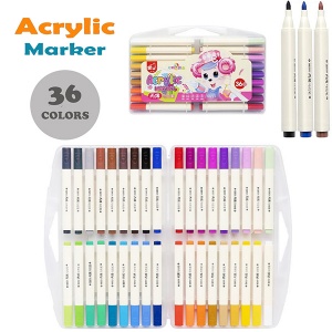  Набір акрилових маркерів 36 кольор. 256-36 у пластиковому боксі. (Д)--76281A фото в интернет магазине канц орг