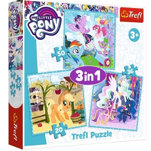  Пазли - (3в1) - "Щасливі дні для Поні" / Hasbro My Little Pony/Trefl, 34843 фото в интернет магазине канц орг
