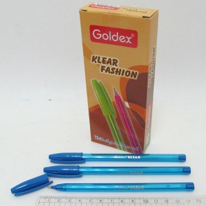  Ручка масляна Goldex "Klear Fashion 1734 Індія синя 1,0мм фото в интернет магазине канц орг