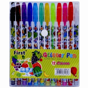  Ручки гелеві (набір), "Glitter pens" 12шт,.528-12--ng600 фото в интернет магазине канц орг