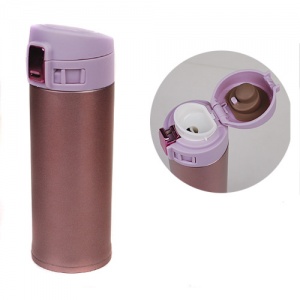  Пляшка-термос "Перламутр" 350 мл,,DSCN0139-350,рожева фото в интернет магазине канц орг
