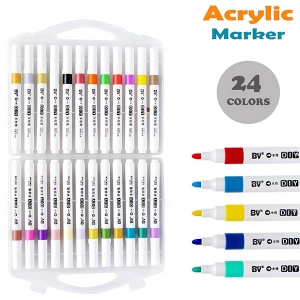  Набір акрилових маркерів 24 кольор. BV-892-24 у пластиковому боксі.--76279 фото в интернет магазине канц орг