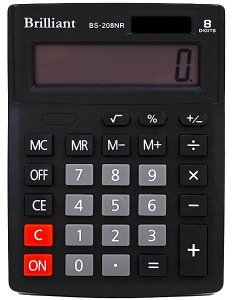  Калькулятор Brilliant BS-208 настол.8-разр,1 пам.100*125 фото в интернет магазине канц орг
