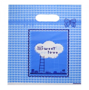  Пакет подарунковий поліет. "Sweet love" блакитний 20 * 25 см 20-25c фото в интернет магазине канц орг