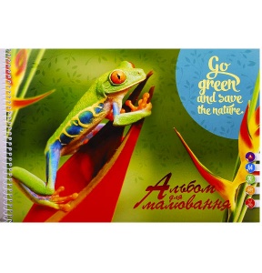  Альбом для малювання Аркуш, на спіралі, А4, 30арк, 1В1817 Жабка фото в интернет магазине канц орг