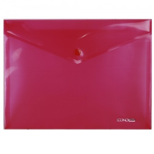  Папка-конверт з кнопкою "Economix",червона, 205*280 мм, Е 31302-03 фото в интернет магазине канц орг