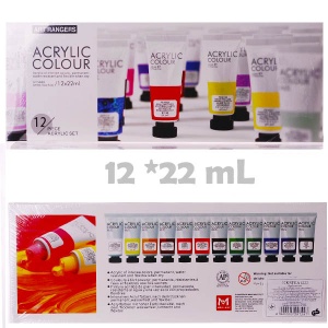  Акрилові фарби "Art ranger" 12 кольор.*22мл,32KRFEA1222T фото в интернет магазине канц орг