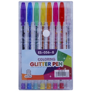  Ручки гелеві (набір), "Glitter pens" 8 шт,.ES056-8--ng603 фото в интернет магазине канц орг