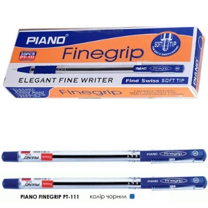  Ручка масляна синя,"Piano" PT-111-10--SH417 фото в интернет магазине канц орг