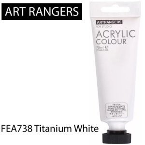  Акрилова фарба "Titanium White" пласт туб, 75мл, FEA738 фото в интернет магазине канц орг