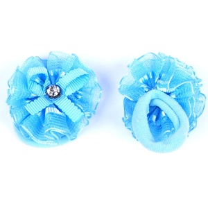  Резинка блакитна  квітка ,  556 фото в интернет магазине канц орг
