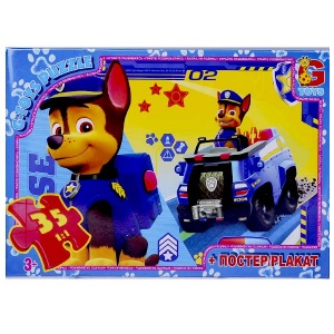  Пазли ТМ "G-Toys" із серії "Paw Patrol", 35 ел, PW0839 фото в интернет магазине канц орг