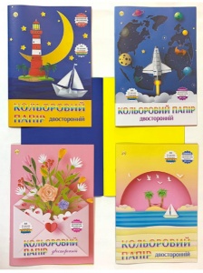  Папір кольор. ДВОСТОРОННІЙ A4 "Тетрада"14 аркуш. 7 кольорів 80г/м2--BB56 фото в интернет магазине канц орг