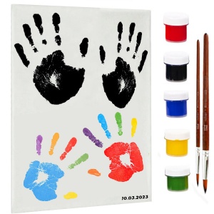  Набір для створення "Відбитки рук на БІЛОМУ полотні 25*35 см"--RR11 фото в интернет магазине канц орг
